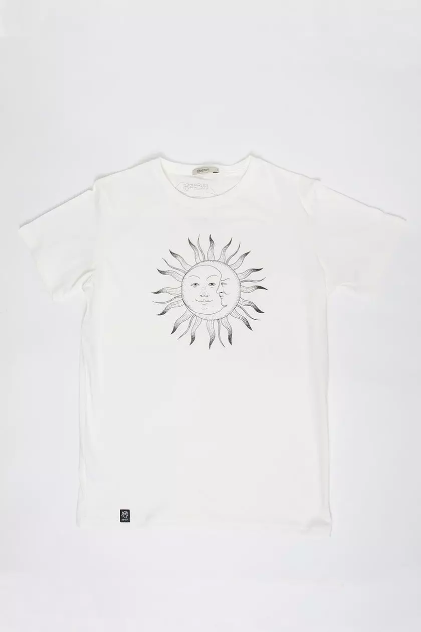 T-Shirt Basic Sonne und Mond 
