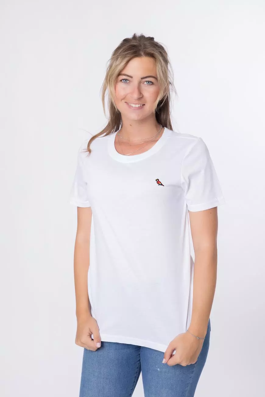 T-Shirt Agnes Papagei white