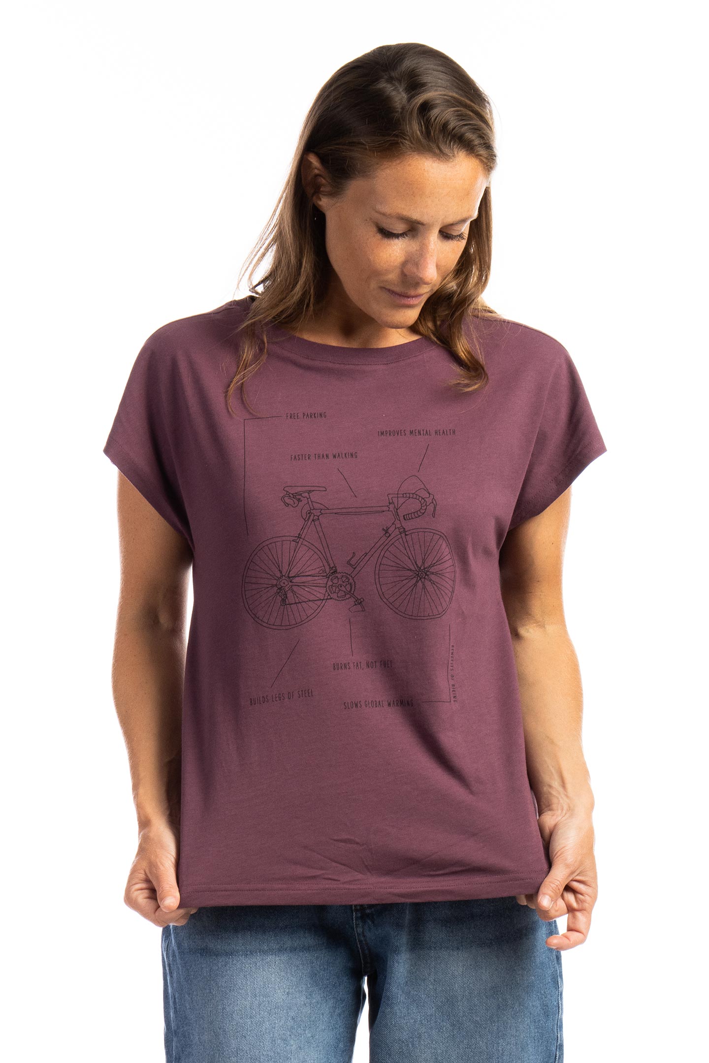T-Shirt Ella Benefits of Biking