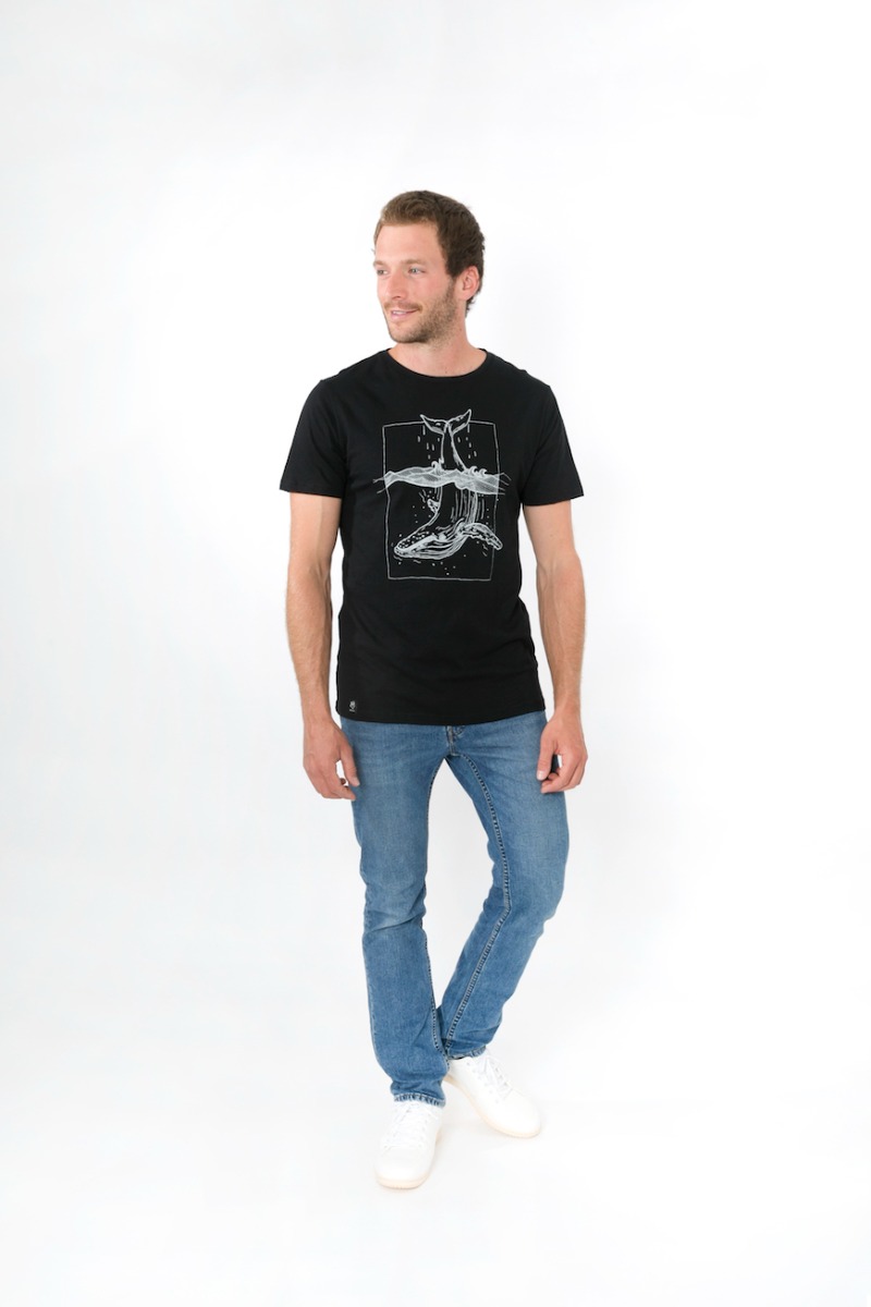 T-Shirt Basic Whale Square 