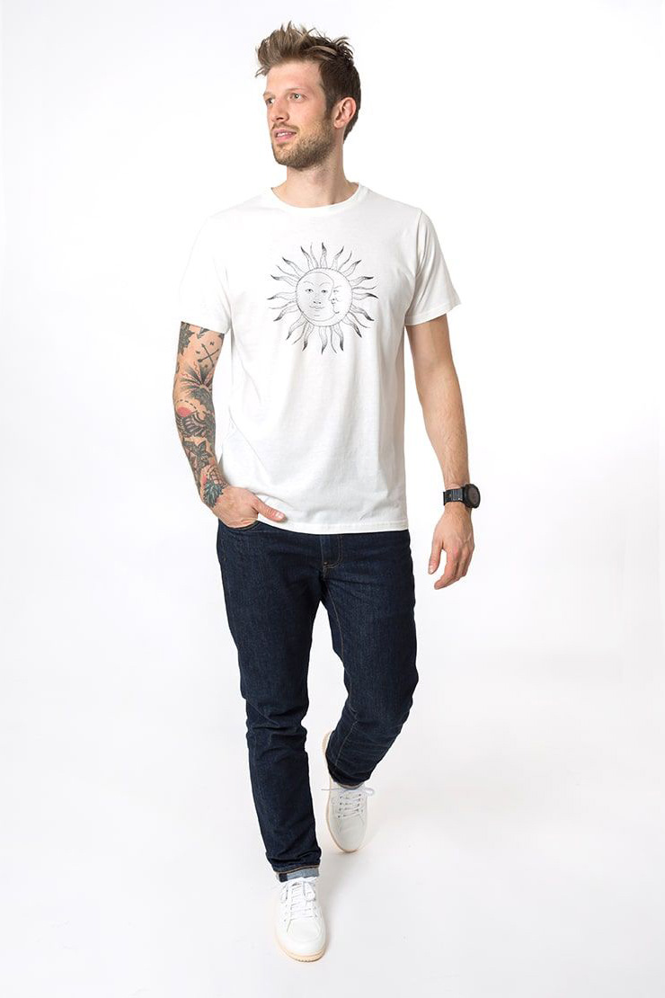 T-Shirt Basic Sonne und Mond 