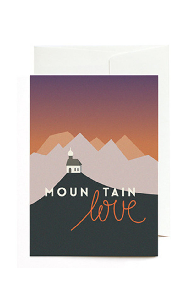 Grußkarte Mountain love