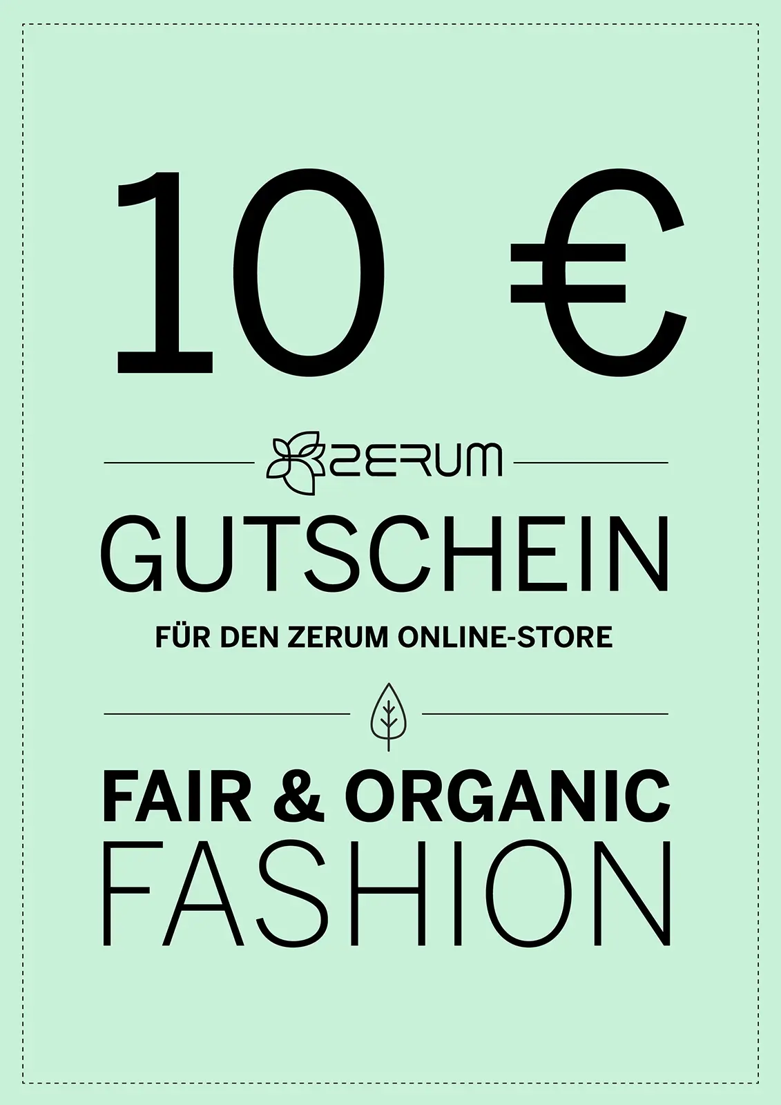 10€ Gutschein - Online