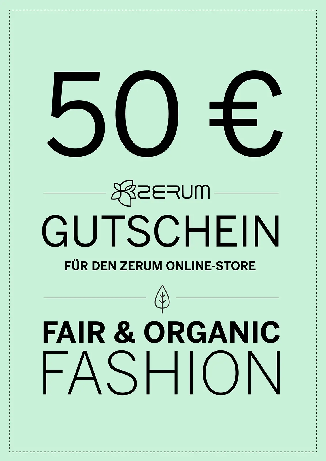 50€ Gutschein - Online