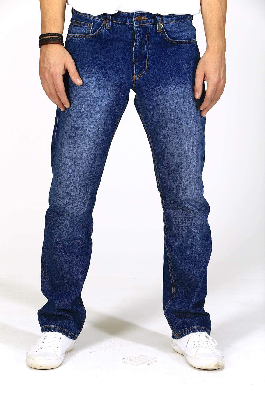 Jeans Straight Fit L34 Mid Indigo
