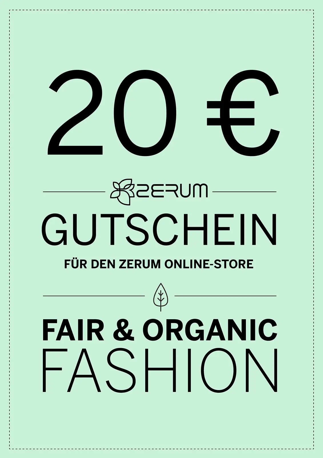 20€ Gutschein - Online